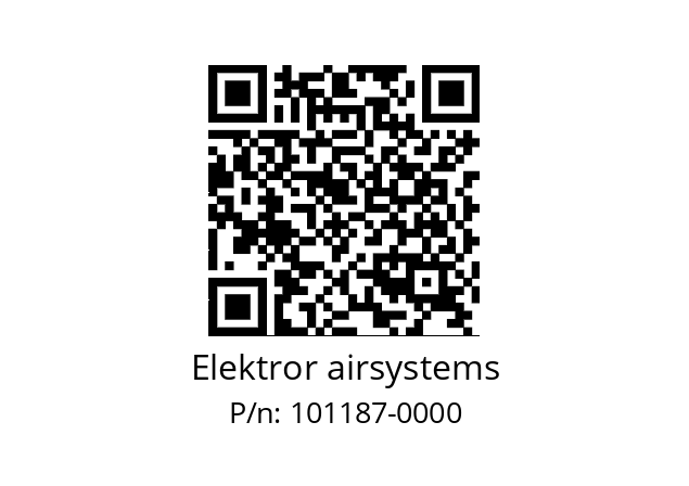   Elektror airsystems 101187-0000