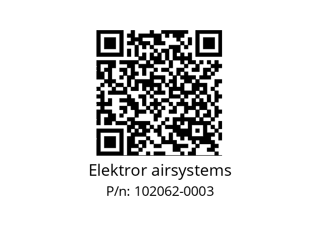   Elektror airsystems 102062-0003