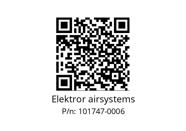   Elektror airsystems 101747-0006