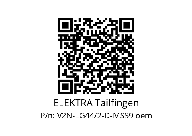   ELEKTRA Tailfingen V2N-LG44/2-D-MSS9 oem