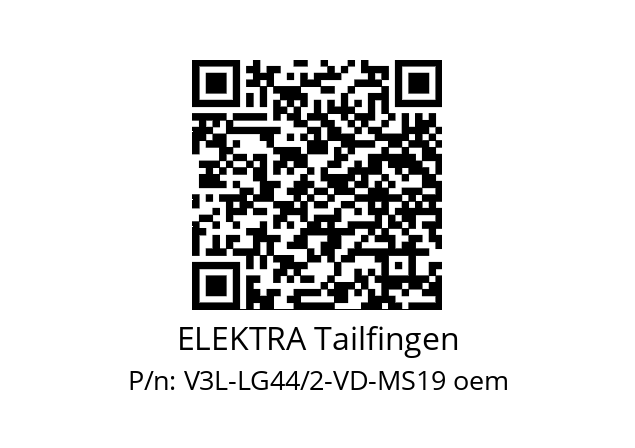   ELEKTRA Tailfingen V3L-LG44/2-VD-MS19 oem