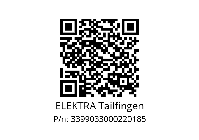   ELEKTRA Tailfingen 3399033000220185