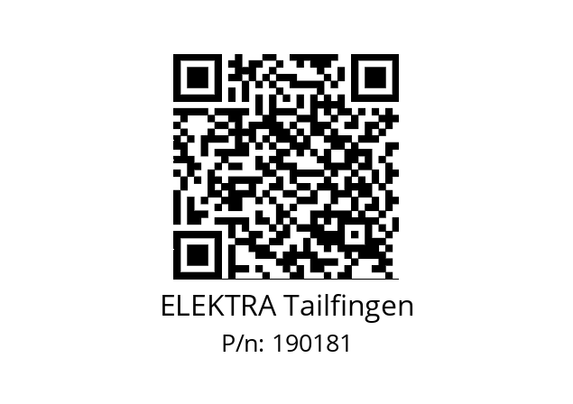   ELEKTRA Tailfingen 190181