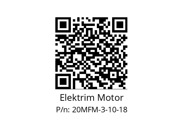   Elektrim Motor 20MFM-3-10-18