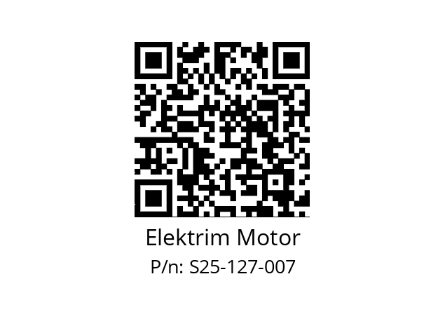   Elektrim Motor S25-127-007