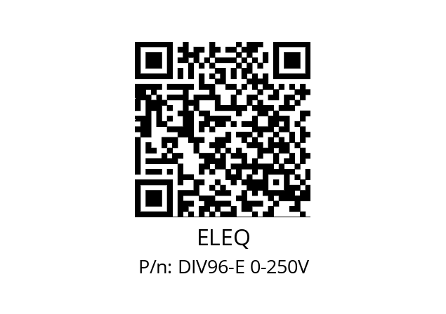   ELEQ DIV96-E 0-250V