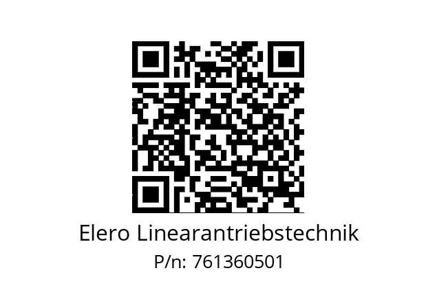   Elero Linearantriebstechnik 761360501