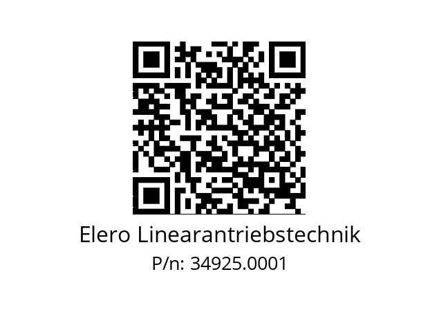   Elero Linearantriebstechnik 34925.0001