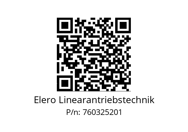   Elero Linearantriebstechnik 760325201