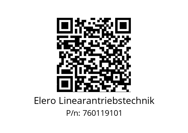   Elero Linearantriebstechnik 760119101