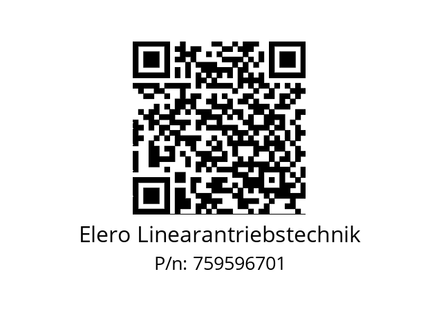   Elero Linearantriebstechnik 759596701