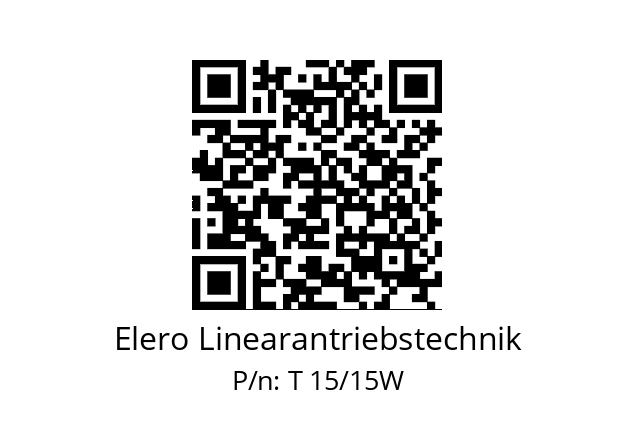   Elero Linearantriebstechnik T 15/15W