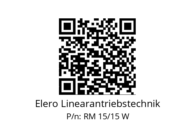   Elero Linearantriebstechnik RM 15/15 W