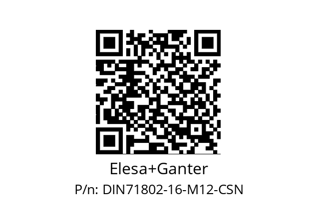   Elesa+Ganter DIN71802-16-M12-CSN