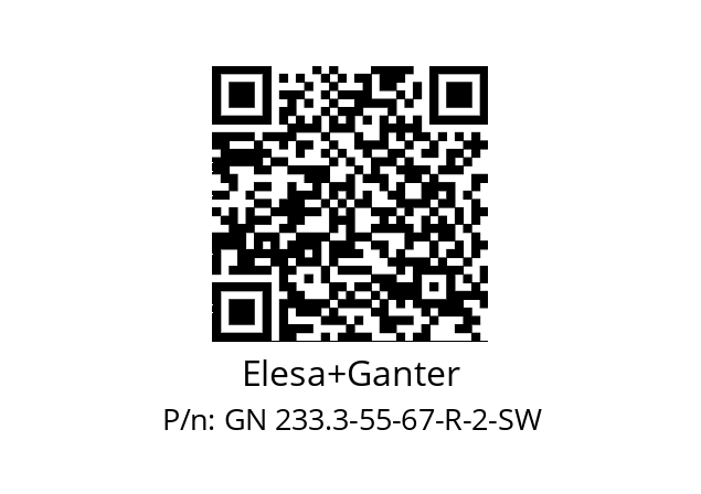   Elesa+Ganter GN 233.3-55-67-R-2-SW