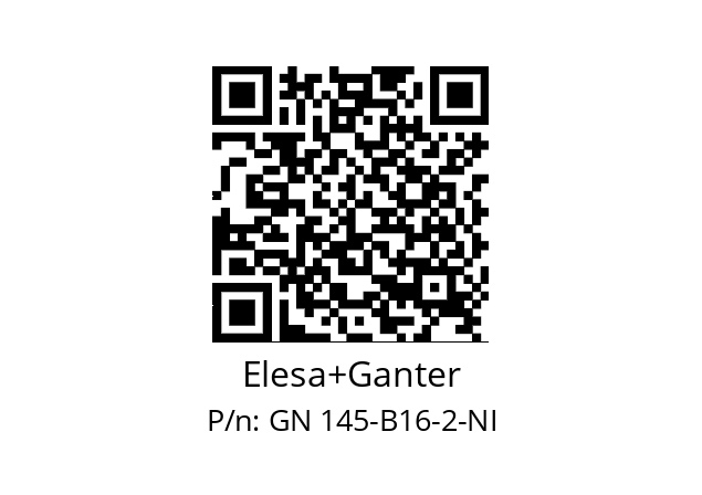   Elesa+Ganter GN 145-B16-2-NI