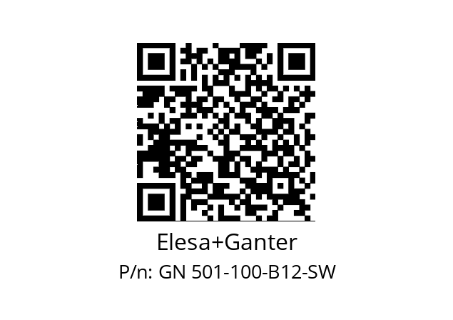   Elesa+Ganter GN 501-100-B12-SW