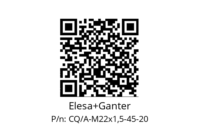   Elesa+Ganter CQ/A-M22x1,5-45-20