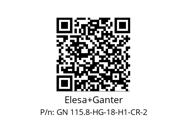   Elesa+Ganter GN 115.8-HG-18-H1-CR-2