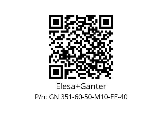   Elesa+Ganter GN 351-60-50-M10-EE-40