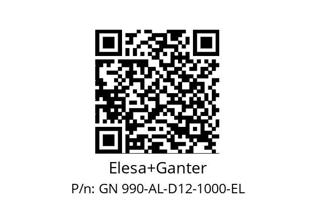   Elesa+Ganter GN 990-AL-D12-1000-EL