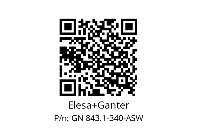   Elesa+Ganter GN 843.1-340-ASW