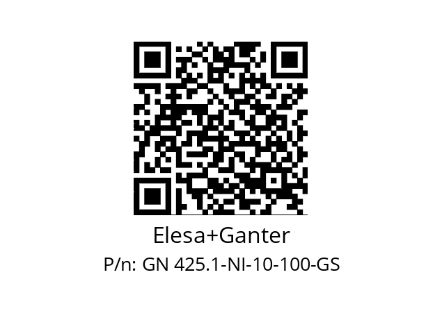   Elesa+Ganter GN 425.1-NI-10-100-GS