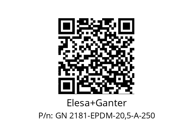   Elesa+Ganter GN 2181-EPDM-20,5-A-250