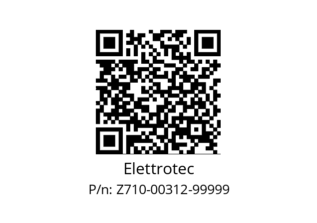   Elettrotec Z710-00312-99999