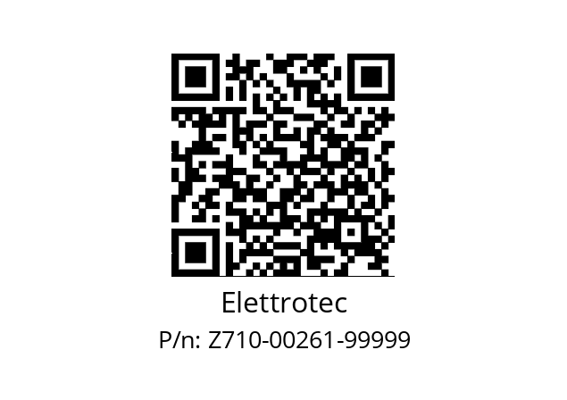   Elettrotec Z710-00261-99999