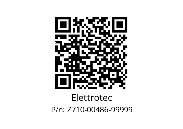   Elettrotec Z710-00486-99999