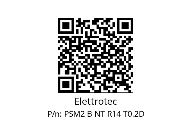   Elettrotec PSM2 B NT R14 T0.2D