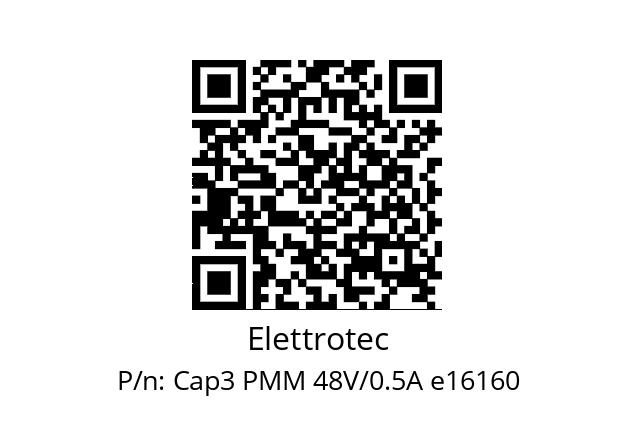   Elettrotec Cap3 PMM 48V/0.5A e16160