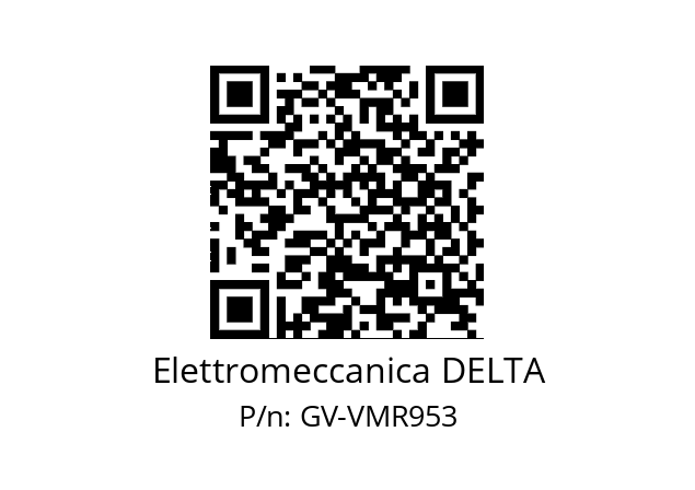   Elettromeccanica DELTA GV-VMR953