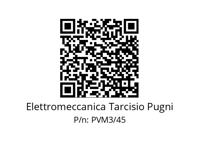   Elettromeccanica Tarcisio Pugni PVM3/45