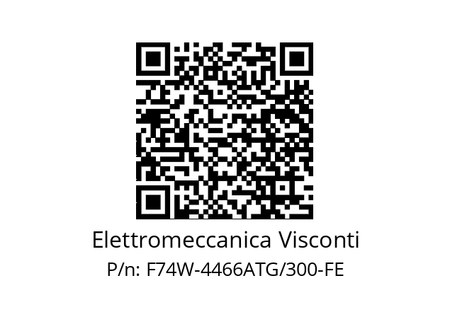  6000001304 Elettromeccanica Visconti F74W-4466ATG/300-FE