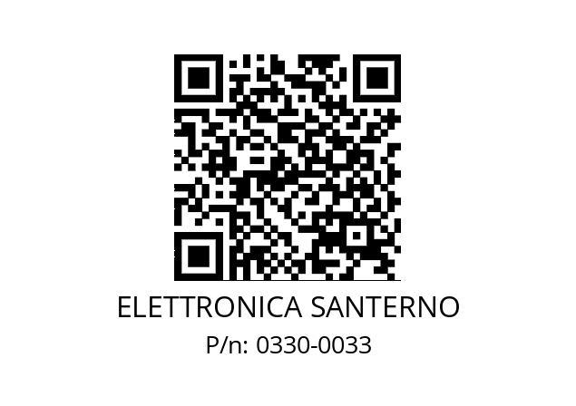   ELETTRONICA SANTERNO 0330-0033