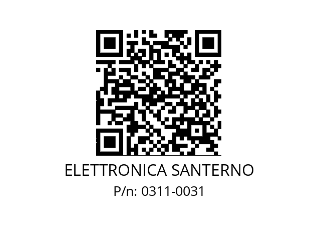   ELETTRONICA SANTERNO 0311-0031