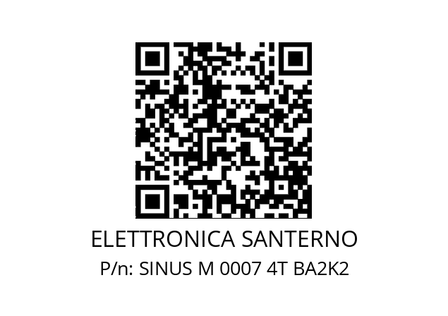   ELETTRONICA SANTERNO SINUS M 0007 4T BA2K2