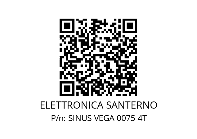   ELETTRONICA SANTERNO SINUS VEGA 0075 4T