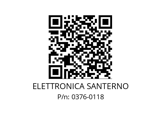   ELETTRONICA SANTERNO 0376-0118