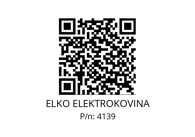   ELKO ELEKTROKOVINA 4139