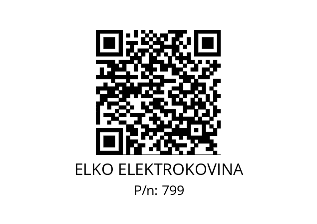   ELKO ELEKTROKOVINA 799