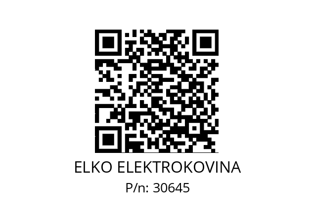   ELKO ELEKTROKOVINA 30645