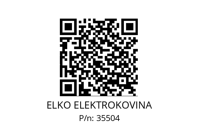   ELKO ELEKTROKOVINA 35504