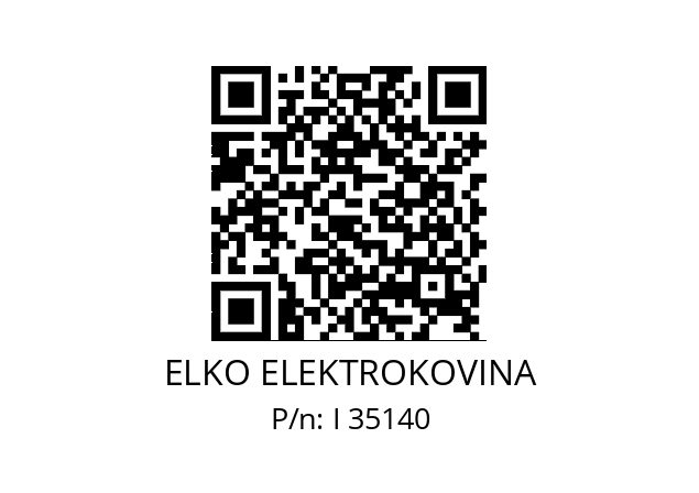   ELKO ELEKTROKOVINA I 35140