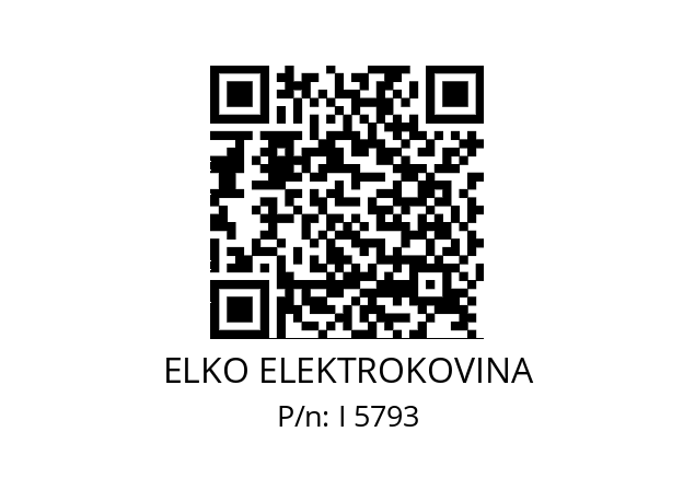   ELKO ELEKTROKOVINA I 5793