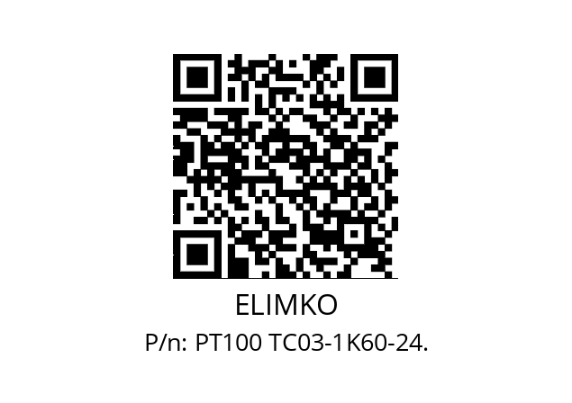   ELIMKO PT100 TC03-1K60-24.