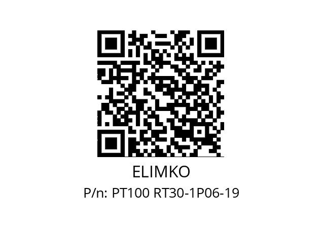   ELIMKO PT100 RT30-1P06-19