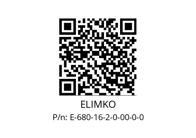   ELIMKO E-680-16-2-0-00-0-0